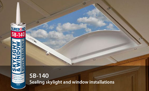SB-140 Skylight & Window Butyl Sealant: Sealing skylight and window 	installations